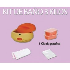 Kit baño de parafina 3 kilos 